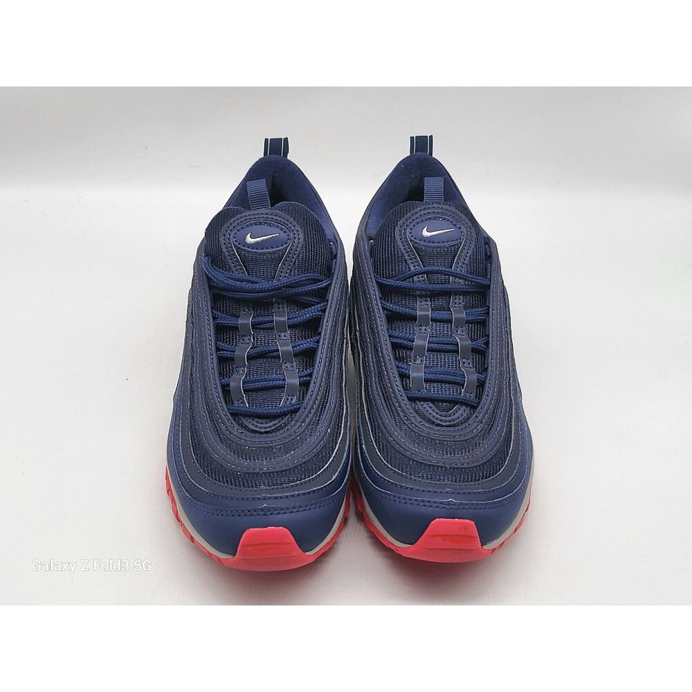 Nike Air Max 97 Navy Blue Red Athletic Sneakers Men DJ3181 991 Size 7 - Picture 2 of 9